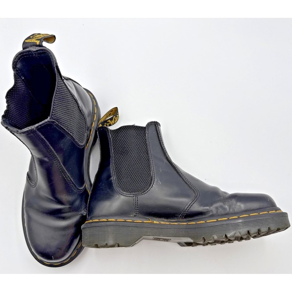 Dr Martens 2976 Women Air Wair Bouncing Soles Ankle Boots Black Sz 8 women 7 men - Picture 10 of 11